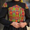 Women's Long Sleeve Crepe Dress Model Setila