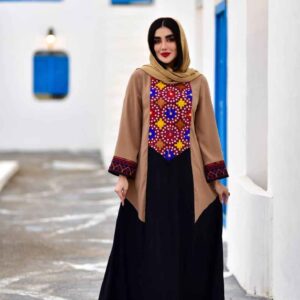 Women’s Long Sleeve Embroidered Dress Model Asoo