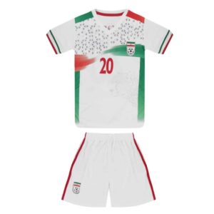 مجموعة ملابس رياضية للأولاد من منتخب إيران باسم سردار أزمون – 2022