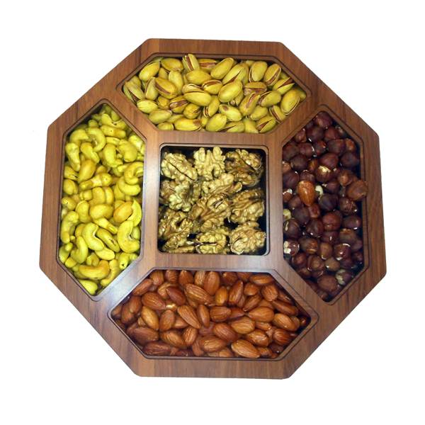 مكسرات إيرانية متنوعة مع صندوق هدايا (مملحة، محمصة)