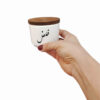 وعاء علب سيراميك مصنوعة يدويًا لتحسين مطبخك، مجموعة من 3