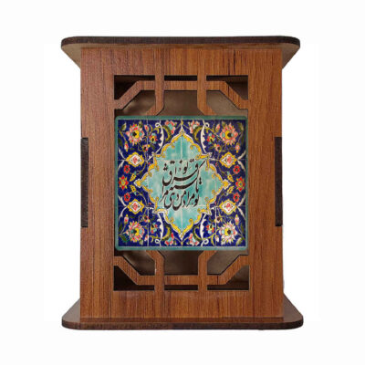 ستايل فراغ – حامل أقلام خشبي مصنوع يدوياً بنقوش إيرانية