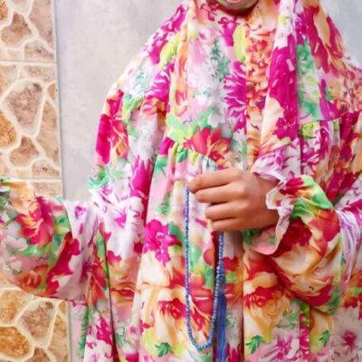 شادر صلاة إسلامي بكم للنساء مثالي للصلاة – نقشة زهور ياسمين