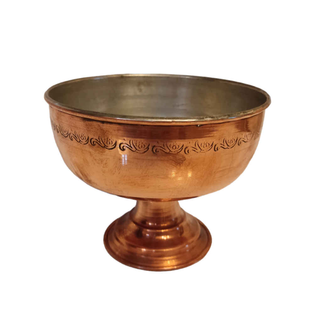 وعاء عشاء نحاسي مطروق - غول (مجموعة من 3)