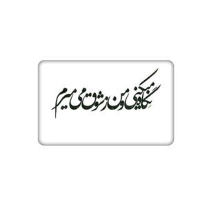 ملصق بطاقة ائتمان إيراني – تصميم خطي