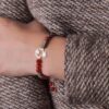 سوار فضة خرز للنساء – موديل رمان