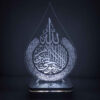 لمبة LED ليلية إسلامية ثلاثية الأبعاد آية العرش
