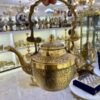 إبريق شاي نحاسي مطروق إيراني مصنوع يدوياً فاخر