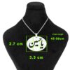 قلادة فولاذية إسلامية مع ميدالية يا حسين