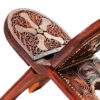 رَحْل خشبي قابل للطي للقرآن مع جلد جمل