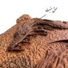 لوحة لعبة الطاولة من الخشب المنحوت باليد مستوحاة من الشاهنامة - تصميم التنين