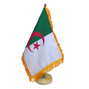 علم الطاولة للجزائر بقاعدة حجرية