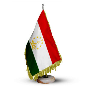 علم الطاولة لطاجيكستان بقاعدة حجرية