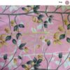 غطاء مرتبة قطنية – ملائم، قابل للتنفس، تصميم أوراق بسحاب، 195x90 سم