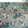 غطاء مرتبة قطنية – ملائم، قابل للتنفس، تصميم أوراق بسحاب، 195x90 سم