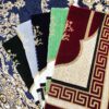 سجادة الصلاة الإسلامية بالمخمل الساجدة باللون القرمزي التقليدي
