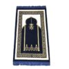 سجادة الصلاة الإسلامية بالمخمل الساجدة باللون القرمزي التقليدي