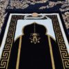سجادة الصلاة الإسلامية بالمخمل الساجدة باللون القرمزي التقليدي