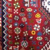 سجادة صوف إيرانية أصلية معقودة يدويًا بتصميم أحمر - قشقاي