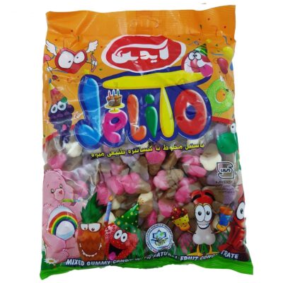 حلوى جيلاتينية حلال بنكهة الفواكه على شكل مخروط آيس كريم – أيدين (1000 جرام)