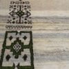 سجاد جابيه إيراني أصيل من الصوف محبوك يدويًا هندسي كريمي
