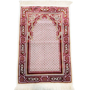 سجادة الصلاة الإسلامية المبطنة بتصميم المحراب بالمخمل