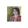 الرسم الزيتي الأصلي الإيراني للبورتريه - فتاة قاجار على قماش