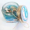 شمعة معطرة في جرة برائحة نسيم المحيط - هدية وزينة مثالية
