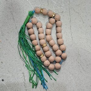 سبحة كربلاء خاك شفاء من كربلاء مع 33 حبة تسبيح