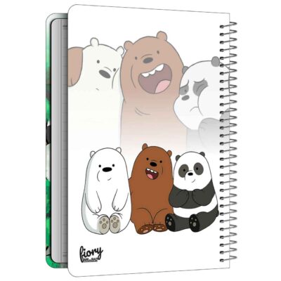 دفتر بتصميم We Bare Bears – من السيد راد (3 قطع)