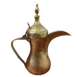دلة – إبريق قهوة نحاسي لتحضير القهوة العربية والقهوة القهوة – موديل جنة