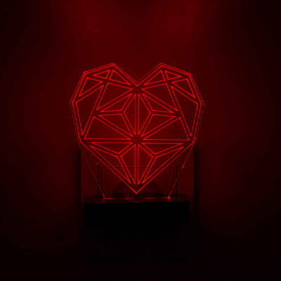 ضوء ليلي LED بتصميم مدفأة نموذج مثبت على الجدار