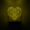 ضوء ليلي LED بتصميم مدفأة نموذج مثبت على الجدار