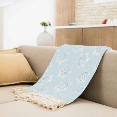 بطانية أريكة بتصميم رقاقات الثلج الشتوية – مريحة وأنيقة لكل موسم