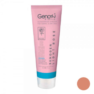 كريم واقي من الشمس للبشرة الجافة والعادية – جينوبايُتك SPF50 ملون، 50 مل (عبوة من قطعتين)
