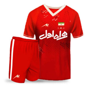 تي شيرت وشورت منتخب إيران الوطني للكرة الطائرة 2023 (الزي الاحتياطي) أصلي – مثالي للمشجعين