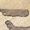 سجاد جابيه إيراني من الصوف حقيقية منسوجة يدويًا - تصميم أسد بلون كريمي