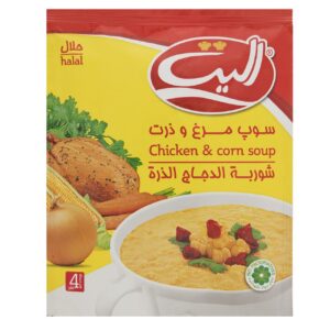 شوربة الدجاج والذرة الفوري مسحوق النخبة 65 جرام (عبوة من 20)
