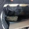 حقيبة كروشيه يدوية بنمط تونسي باللونين الأسود والأبيض – إكسسوار مخصص مثالي