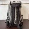 حقيبة ظهر كروشيه يدوية - أنيقة ومتينة باللون الرمادي
