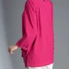 بلوز نسائي بتصميم إيراني مع جيوب - موديل شينزا