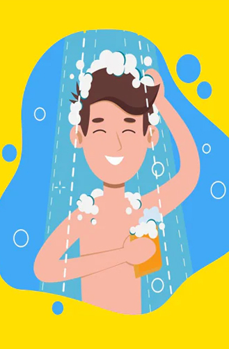 الاستحمام والجسم