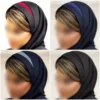 إيشارب مغناه مع رباط رأس ملون من قماش تترون، مثالي للاستخدام اليومي
