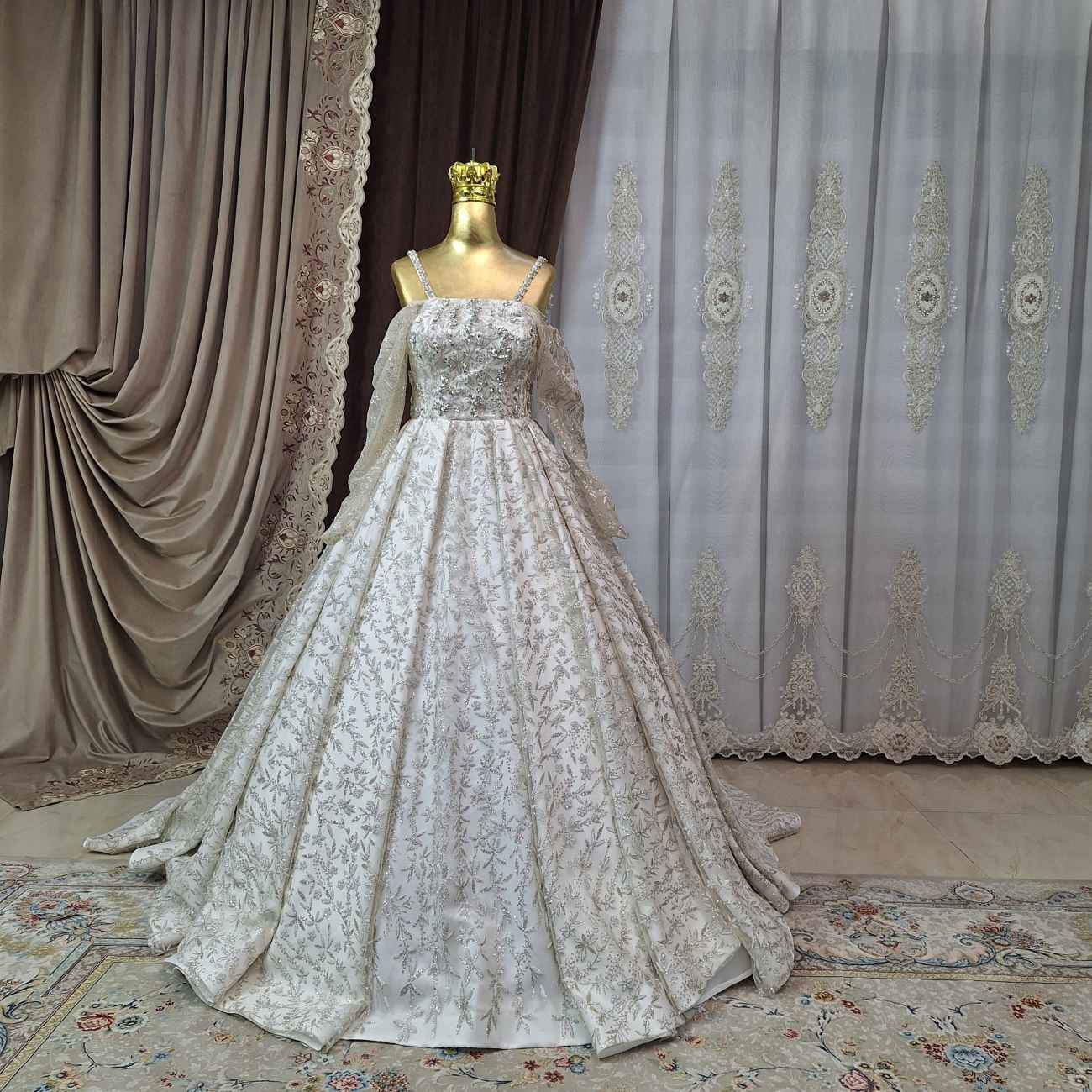 فستان زفاف - موديل الليلة المليئة بالنجوم، أناقة وأسلوب عصري