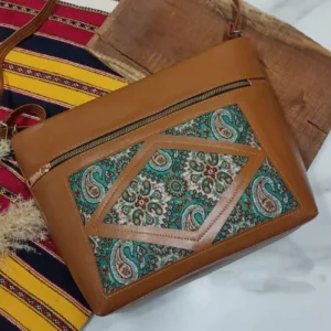 حقيبة نسائية من ترمه وجلد صناعي