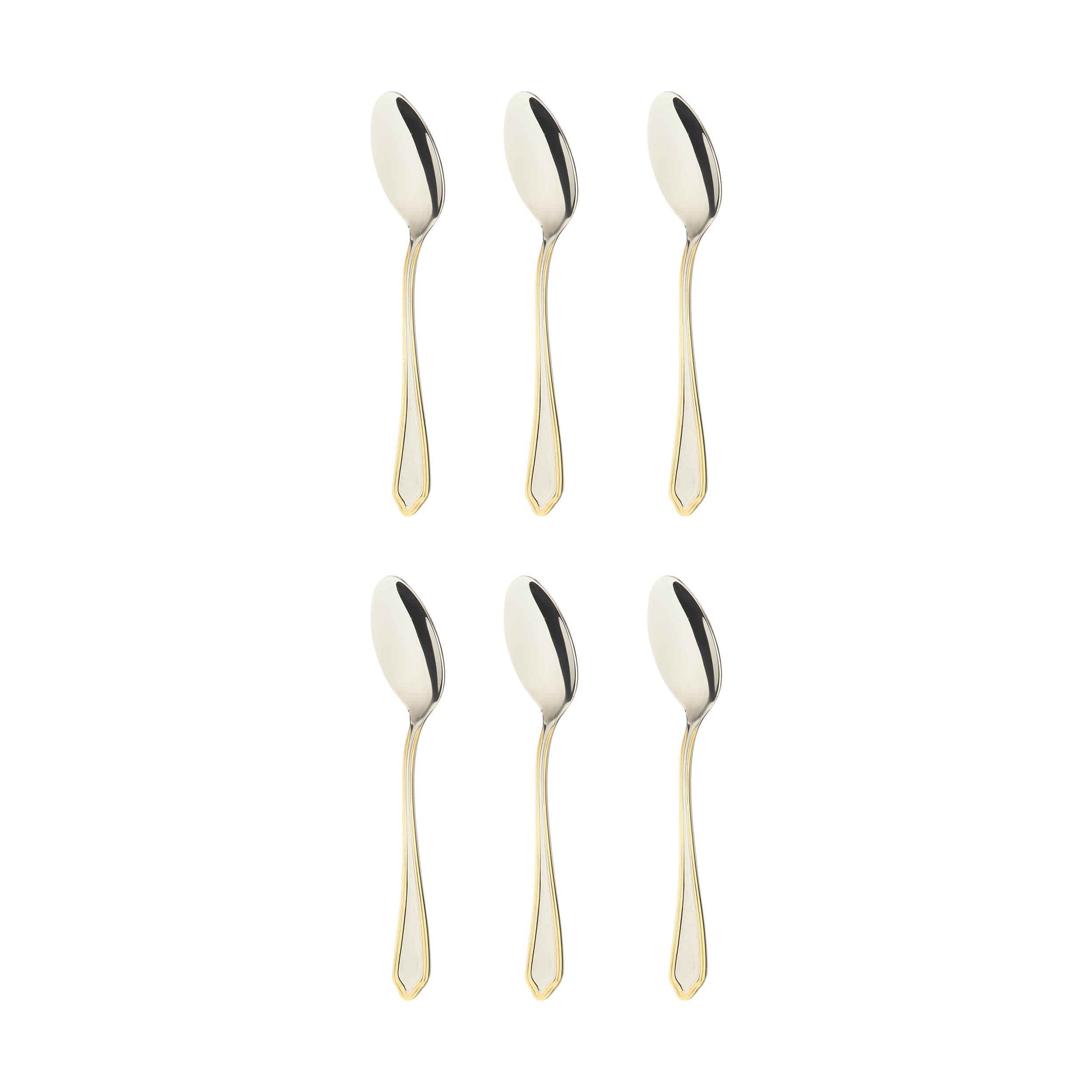 Steel Jam Spoon Set - Perfect for Serving Breakfast Model Veniz, 6 Pieces