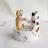 حامل شموع سيراميكي زخرفي لجو دافئ ومرحب
