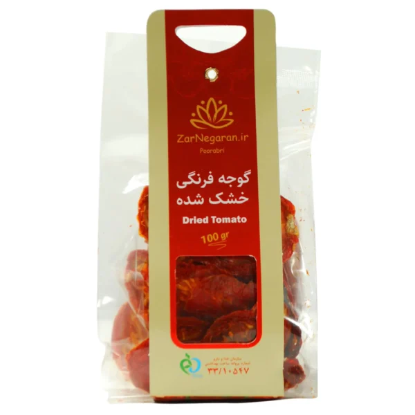 شرائح طماطم مجففة 100 غرام – ماركة زرنبار (10 عبوات)
