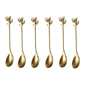 Leaf Design Tea Spoon Set – Elegant 6-Piece Collection for Stylish Dining