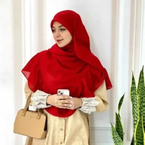 إيشارب مغناه للنساء – تصميم مجمّع أحمر II